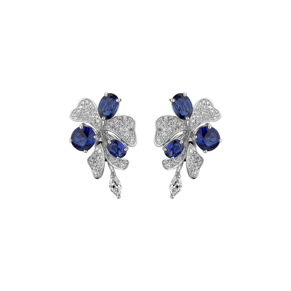 Diamond earrings and Sapphire Czarina Symphony