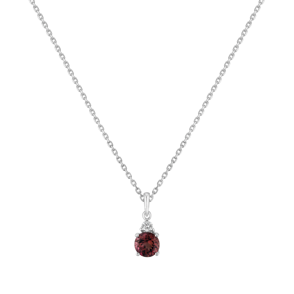 Diamond pendant with Turmalinem Sin Gem