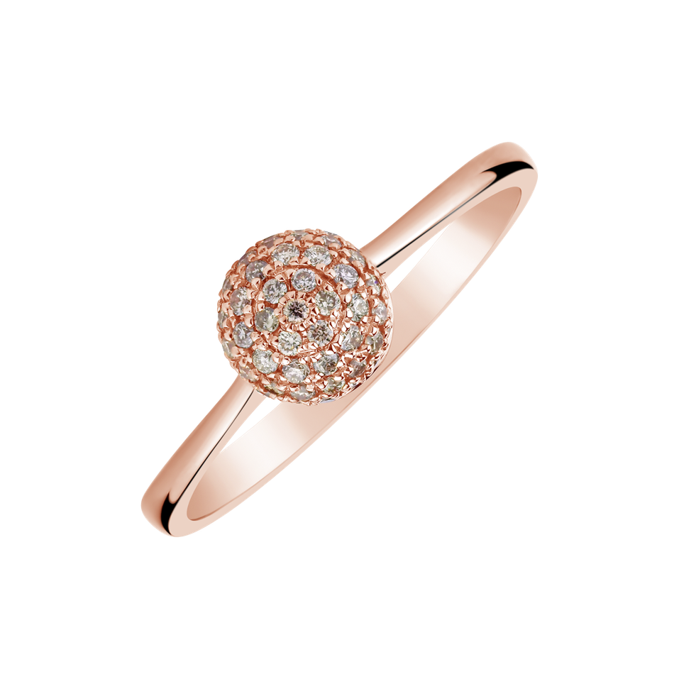 Ring with brown diamonds Monarch Desire