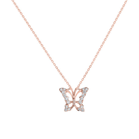 Diamond pendant Butterfly Gem