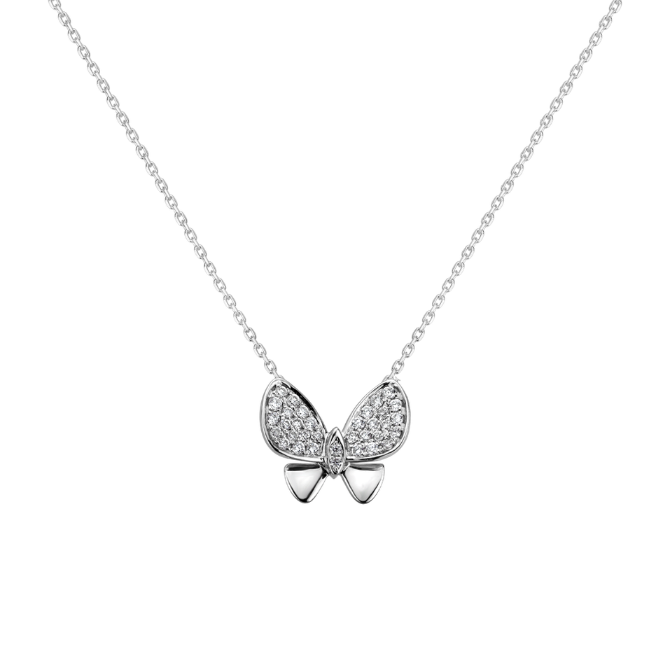 Diamond pendant Butterfly Night