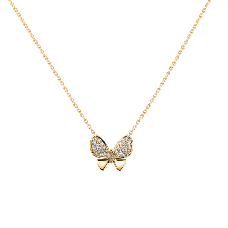 Diamond pendant Butterfly Night