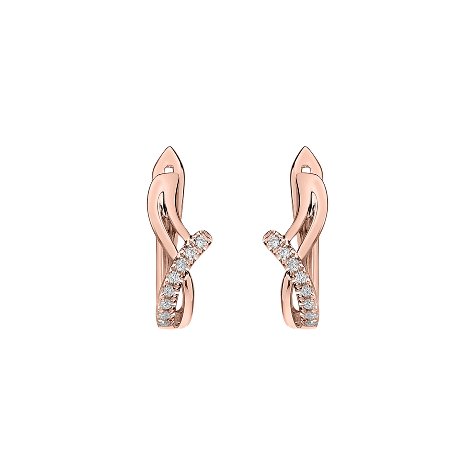 Diamond earrings Elegant Line