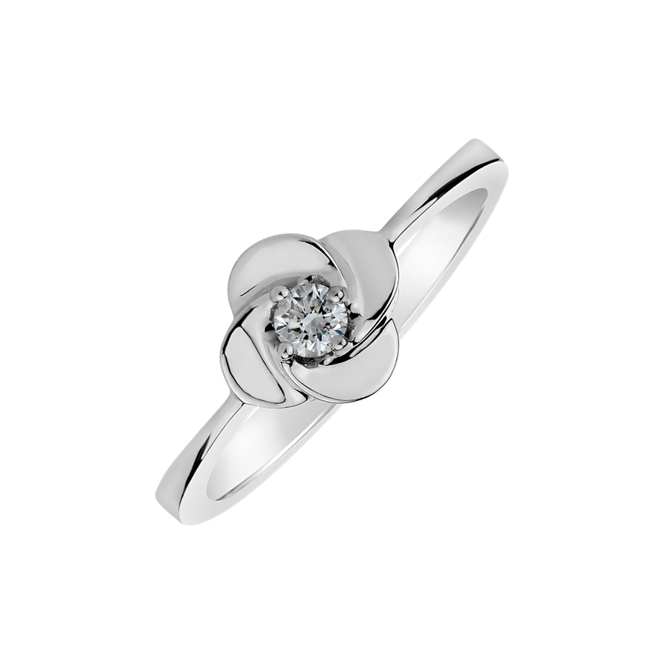 Diamond ring Faith Flower