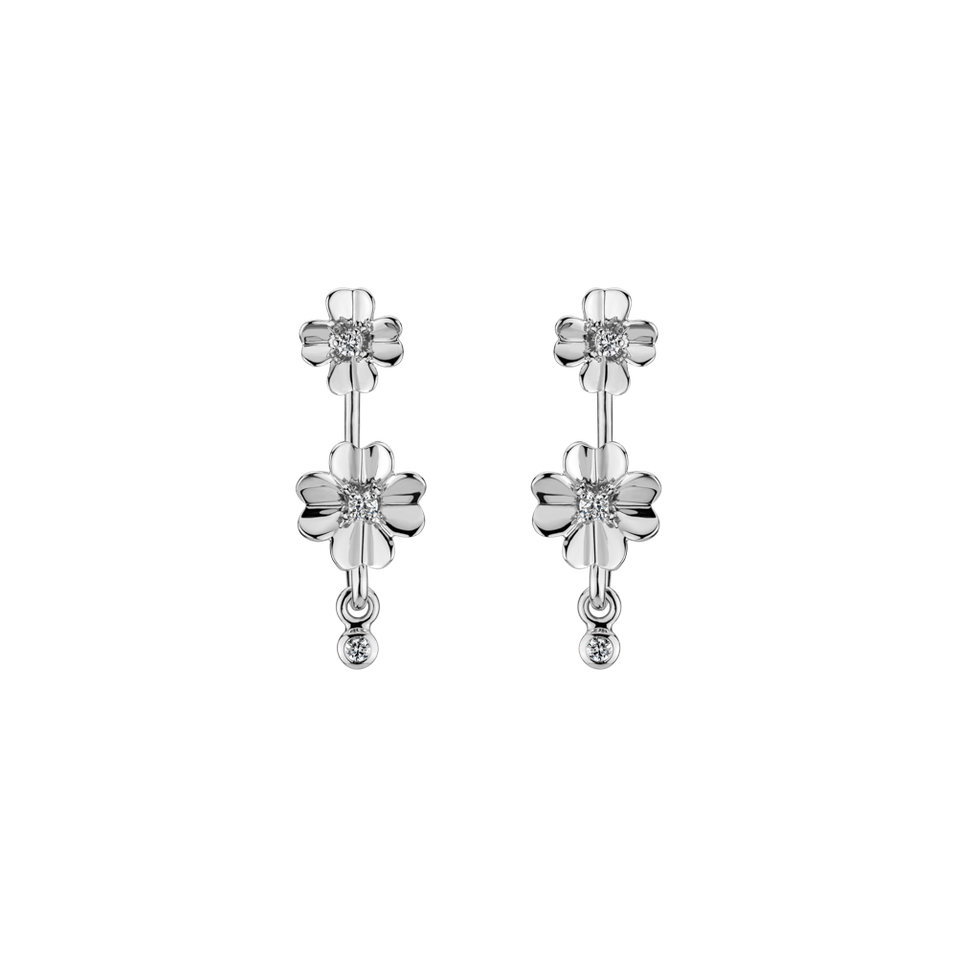 Diamond earrings Bloom Melancholy