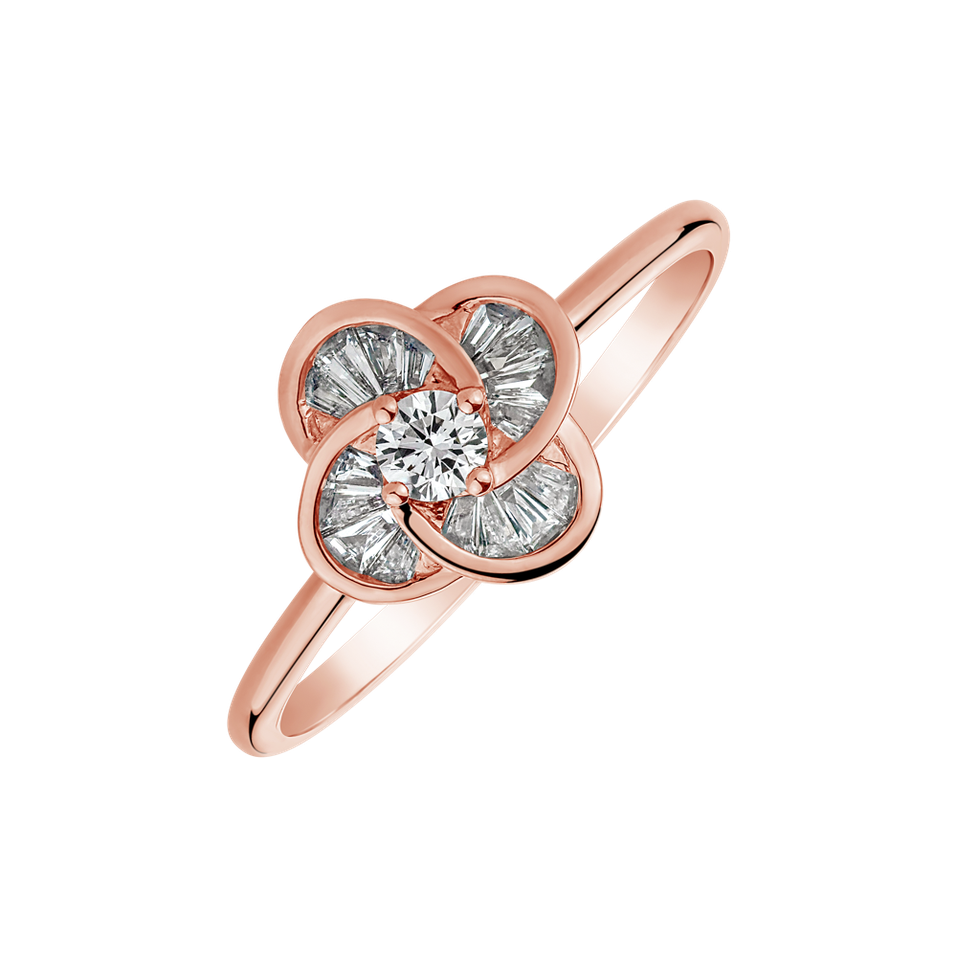 Diamond ring Sparkling Blossom