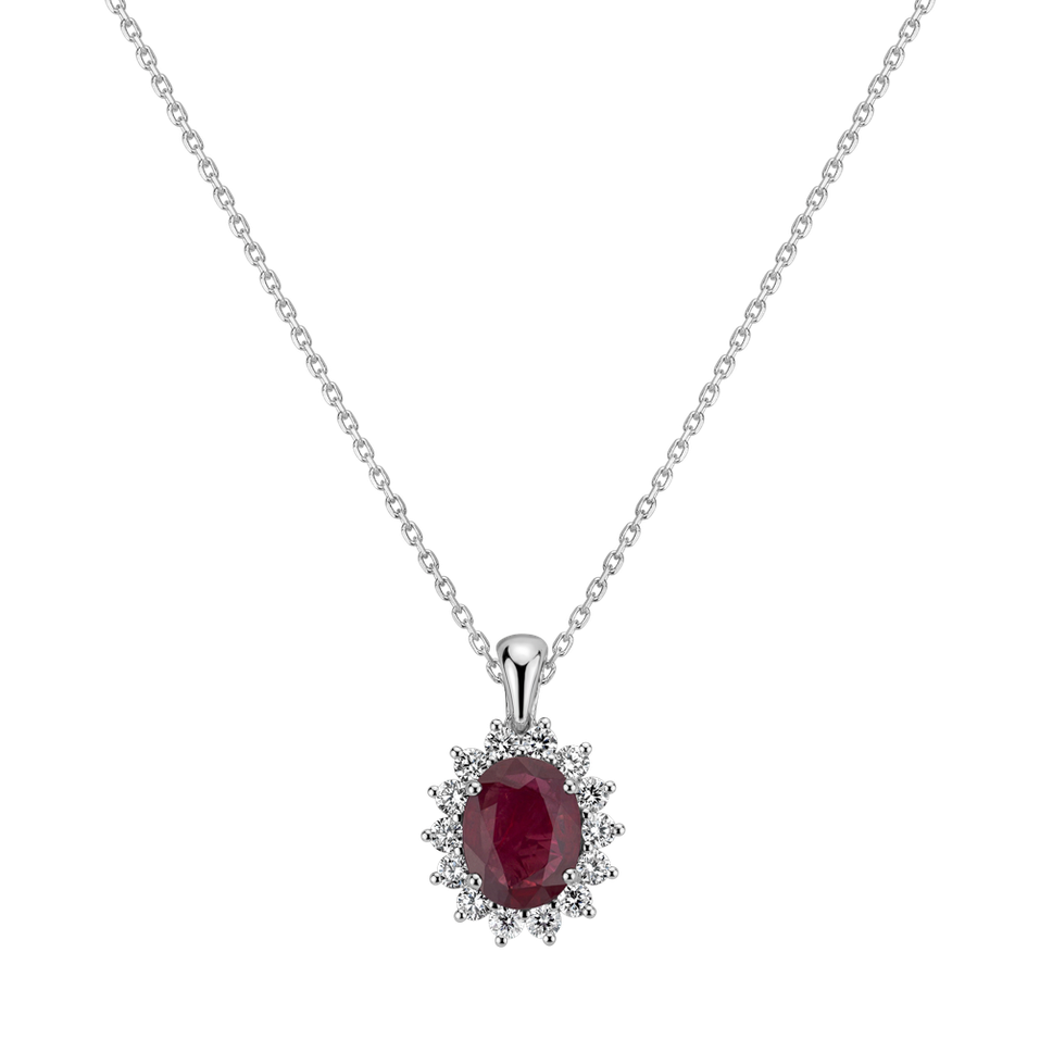 Diamond pendant with Ruby Princess Sparkle