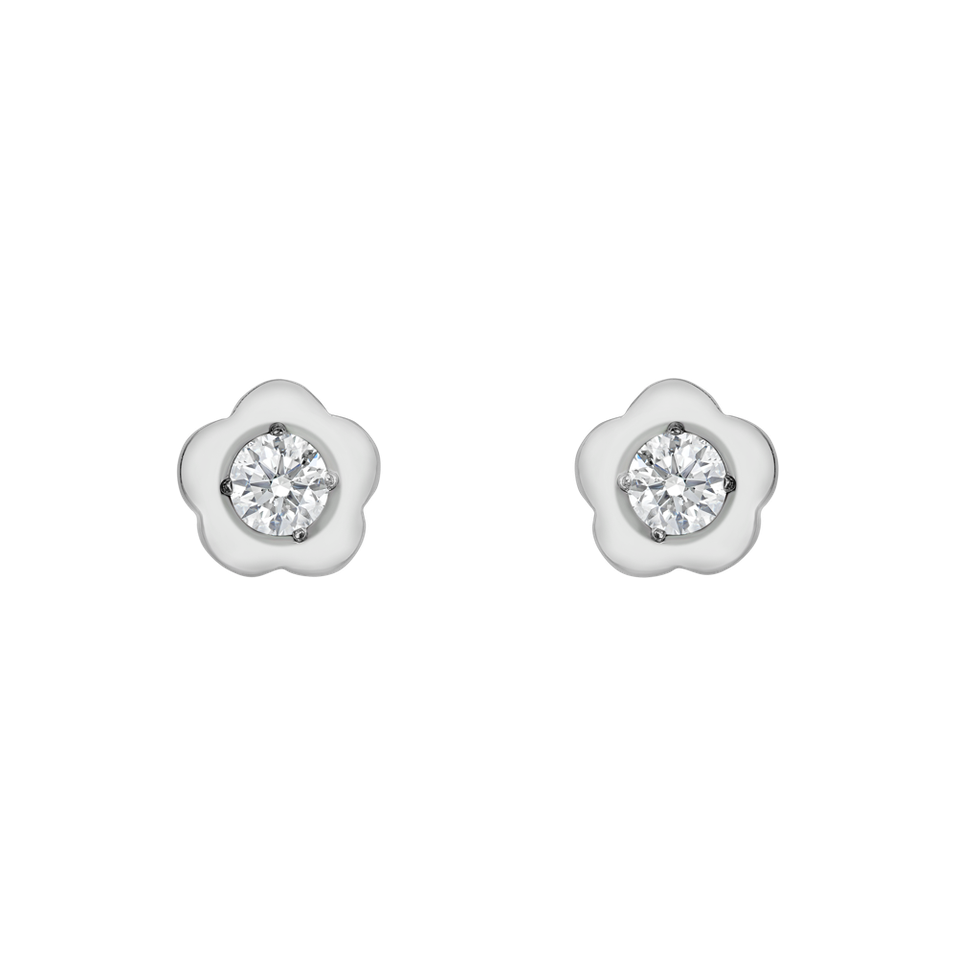 Diamond earrings Flowers