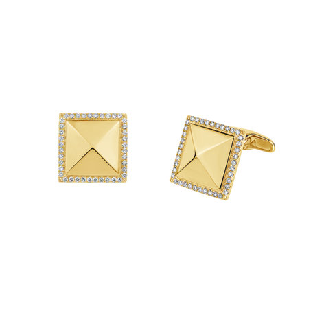 Diamond Cufflinks Gentleman Gem