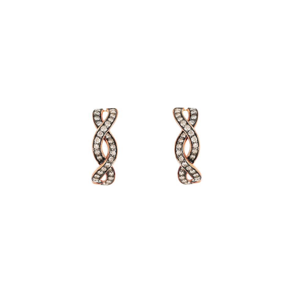 Earrings with brown diamonds Dream Symphony