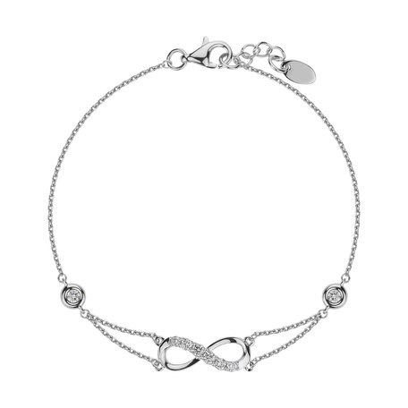 Bracelet with diamonds God of Infinity