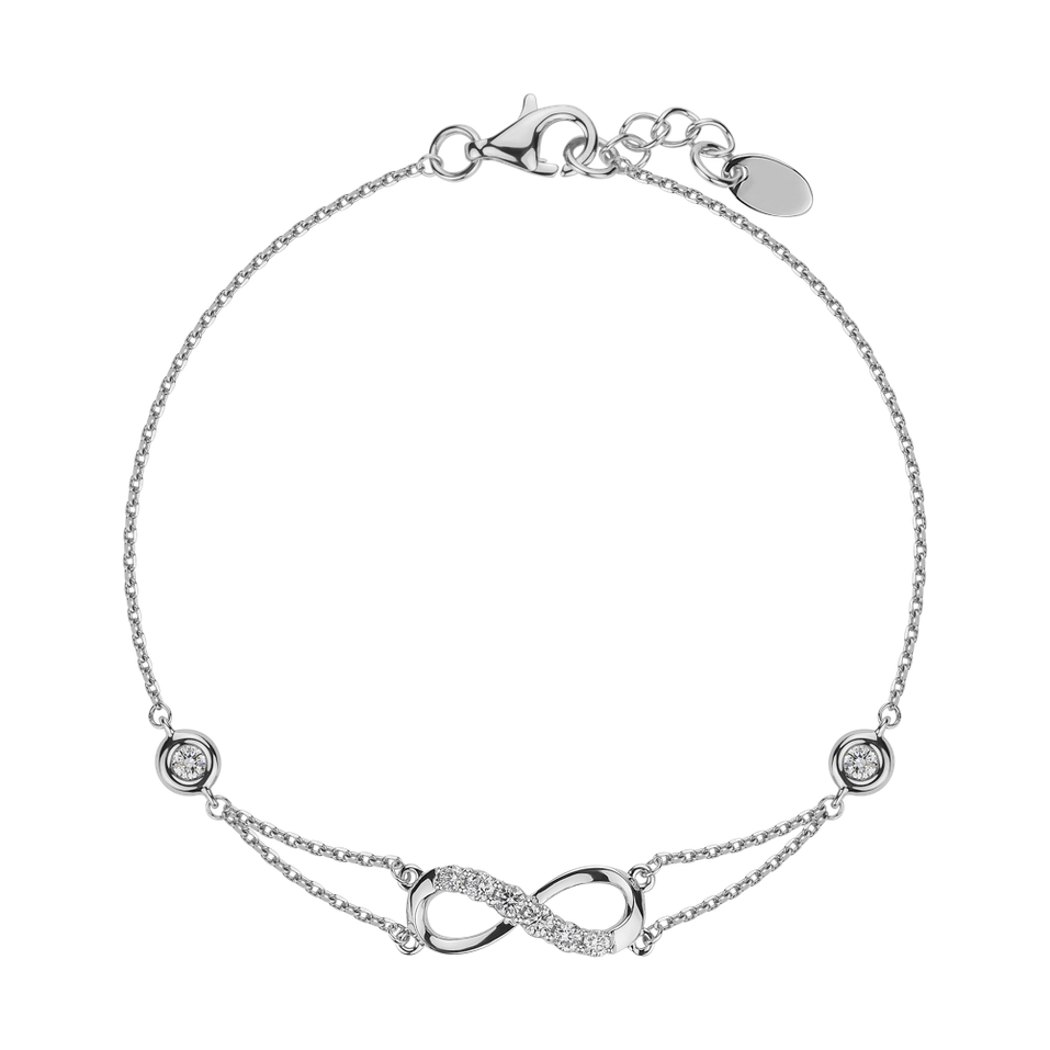 Bracelet with diamonds God of Infinity