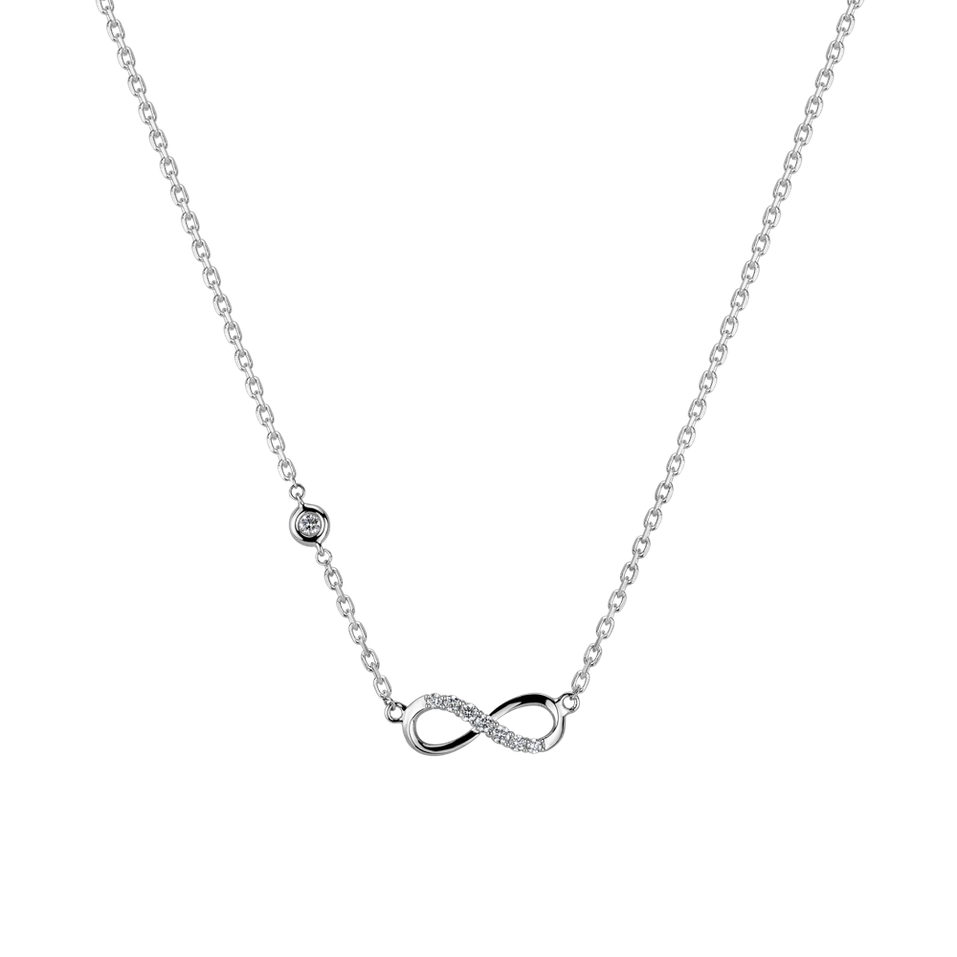 Diamond necklace Infinity Luck