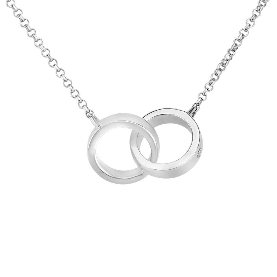 Diamond necklace Eternal Circles