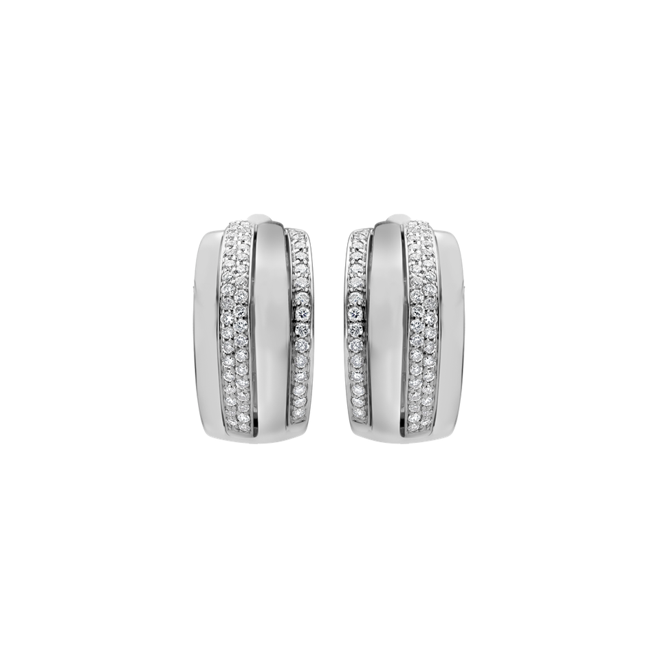 Diamond earrings Exquisite Feeling