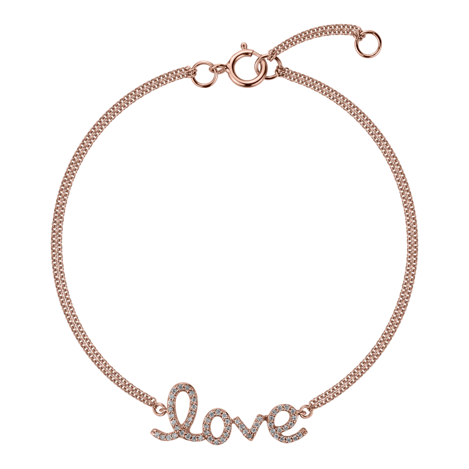 Diamond bracelet Glittering Love