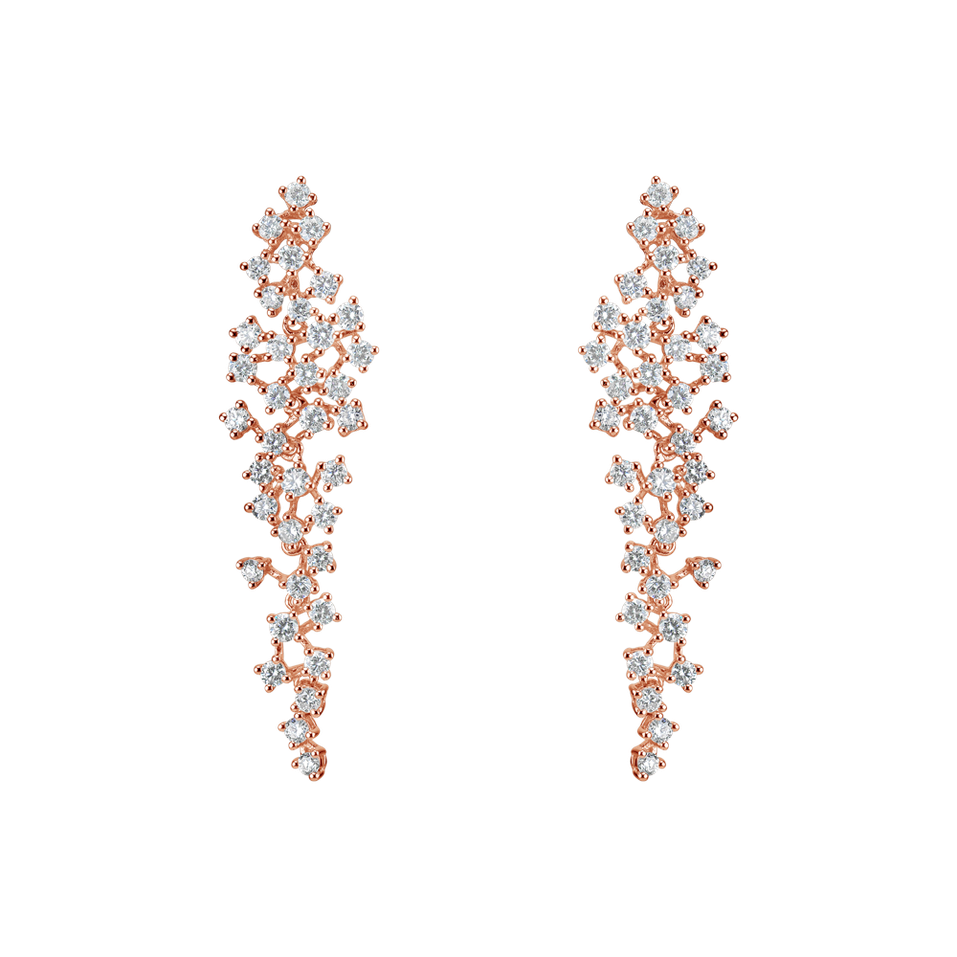 Diamond earrings Sparkling Waterfall