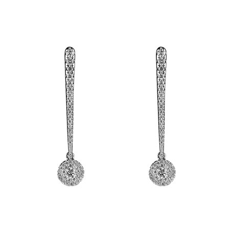 Diamond earrings Sparkling Exclamation