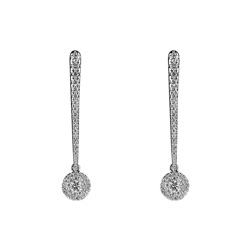 Diamond earrings Sparkling Exclamation