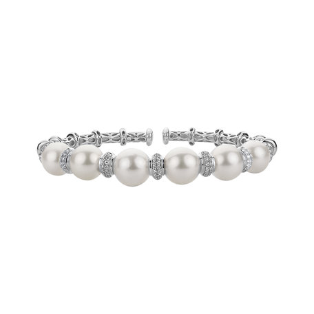 Diamond bracelet with Pearl Virgin Divine