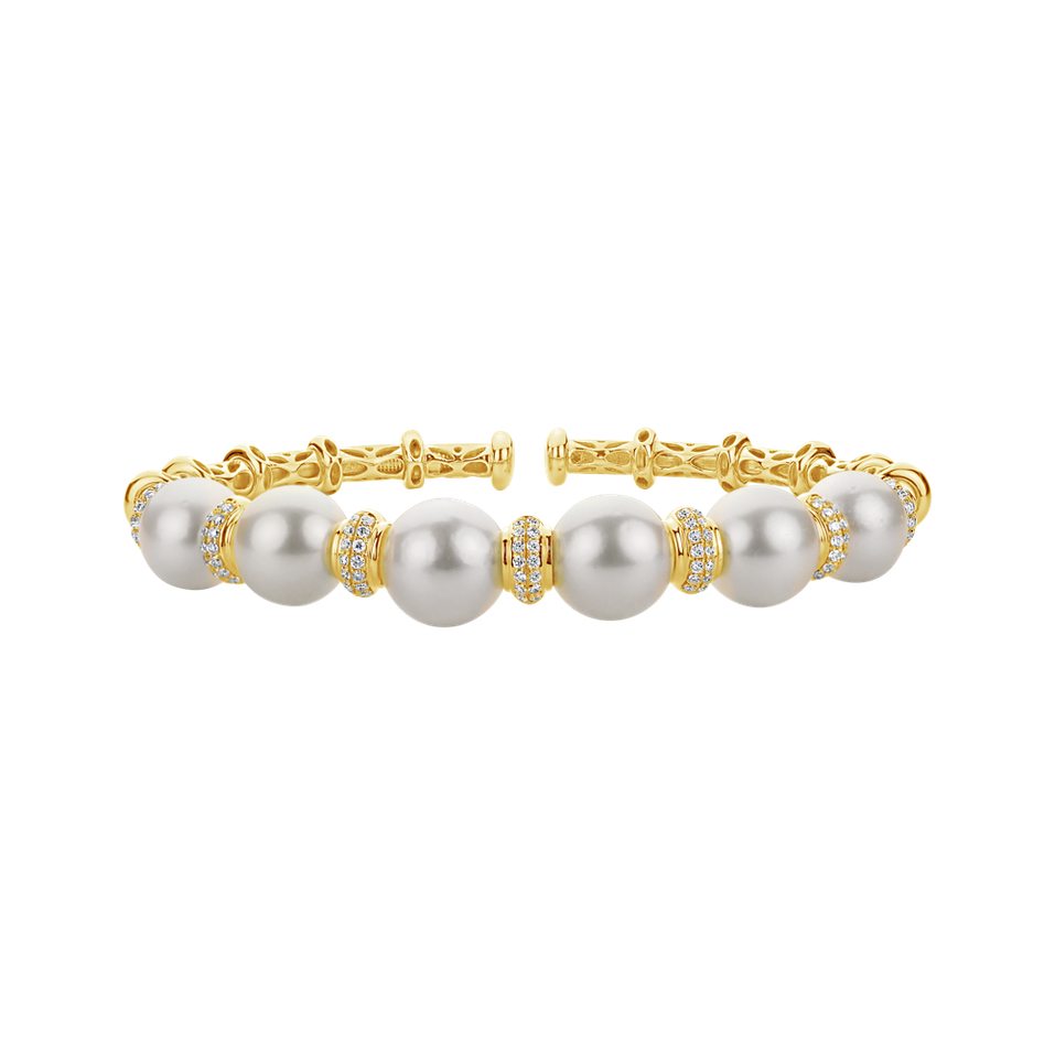 Diamond bracelet with Pearl Virgin Divine