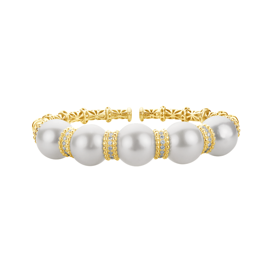 Diamond bracelet with Pearl Royalty  Pearl