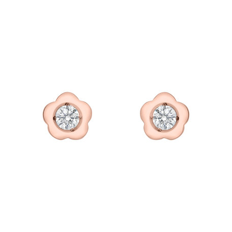 Diamond earrings Flowers