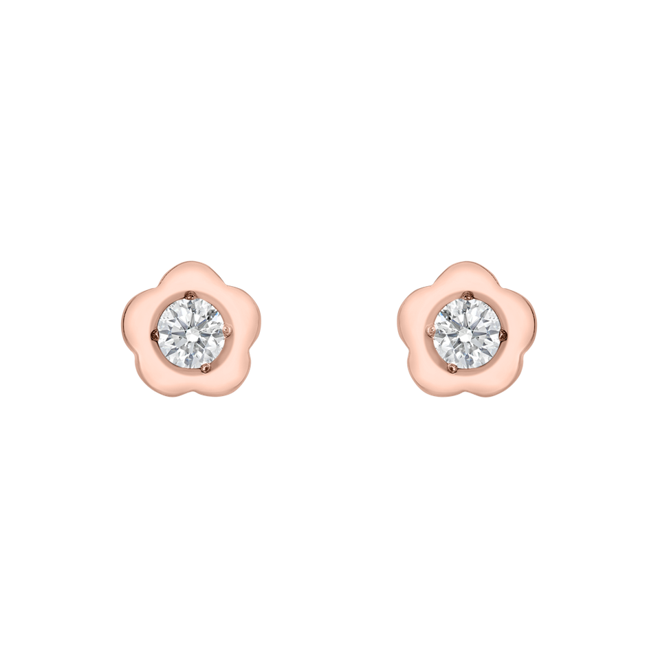 Diamond earrings Flowers