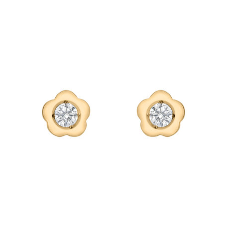 Diamond earrings Flowers