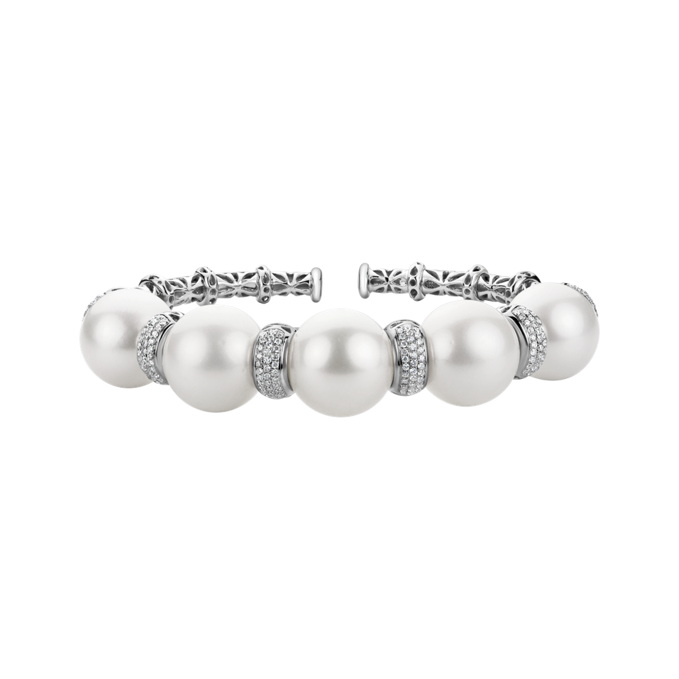 Diamond bracelet with Pearl Virgin Miracle