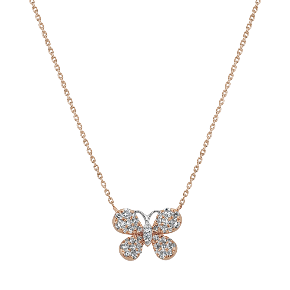 Diamond necklace Classic Butterfly