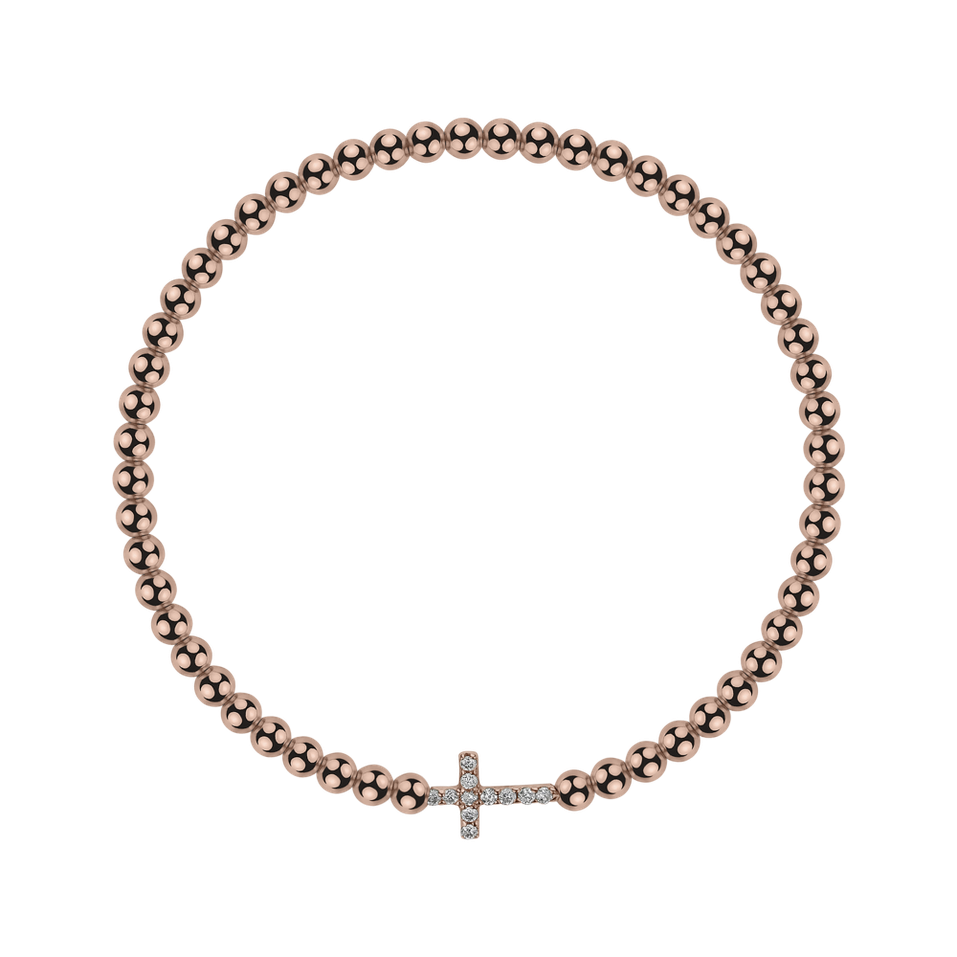 Bracelet with diamonds Cure of Cross