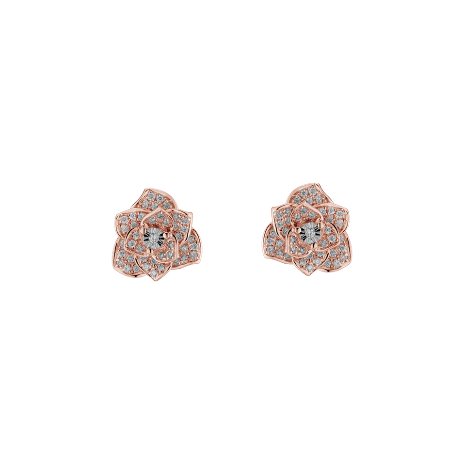 Diamond earrings Heavenly Flower