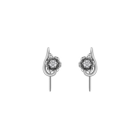 Diamond earrings Flowering Secret