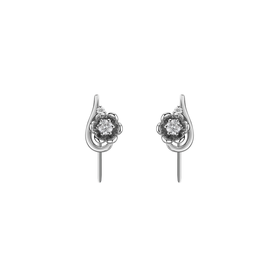 Diamond earrings Flowering Secret