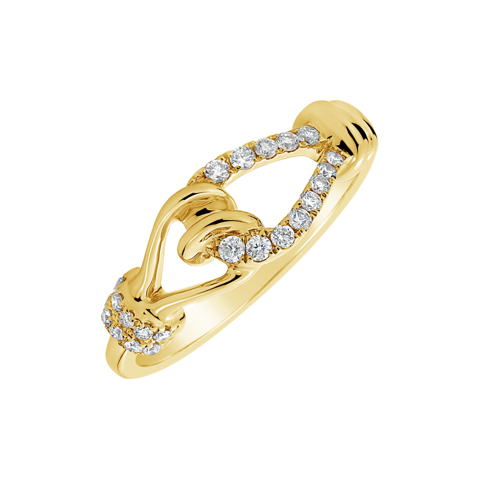 Diamond ring Love Knot