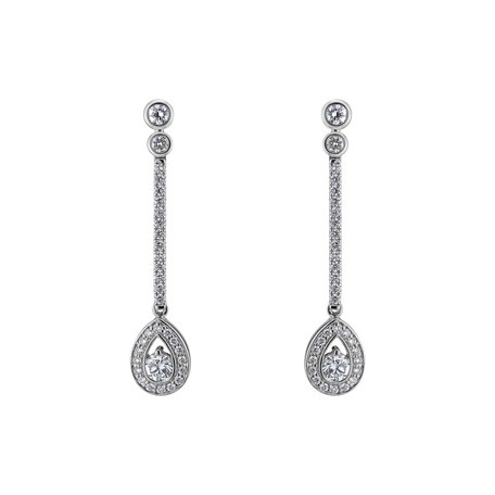 Diamond earrings Glamour Drop