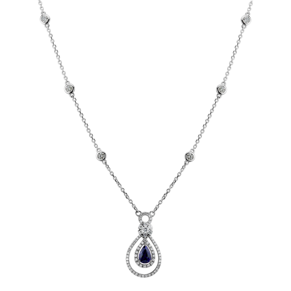 Diamond necklace with Sapphire Shine Desire