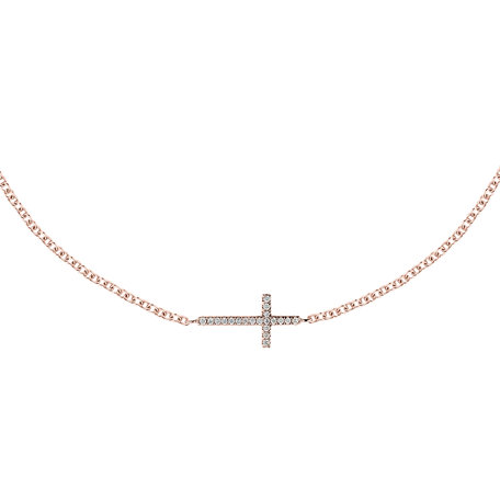 Diamond bracelet Cross