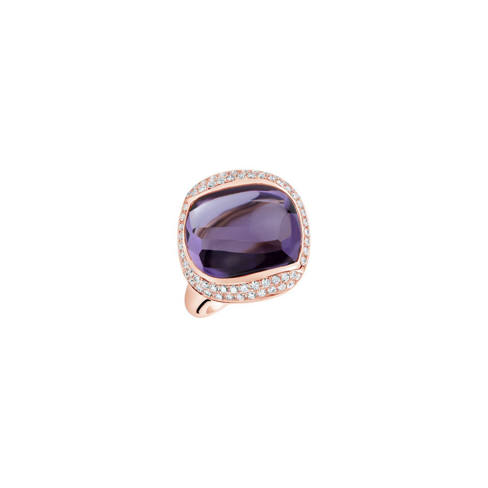 Diamond rings with Amethyst Duchess Treasure