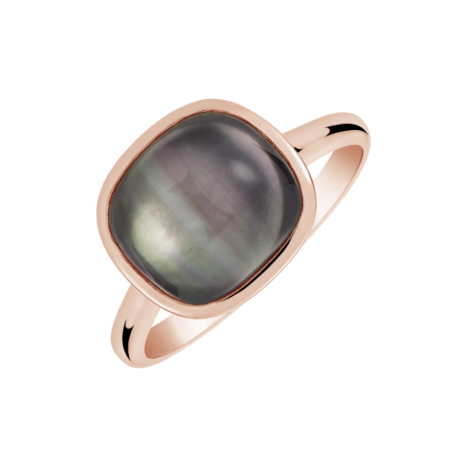 Ring with Crystal and Mother of Pearl Fiorella