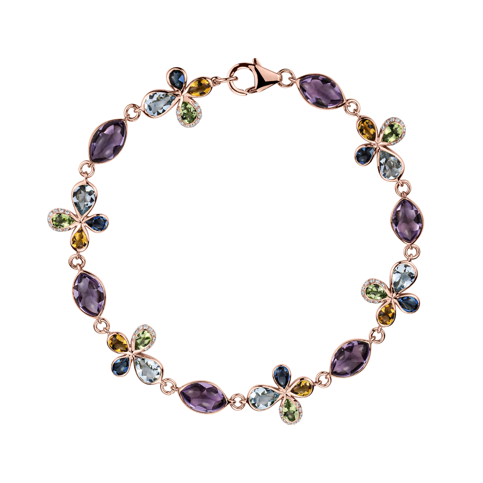 Diamond bracelet with gemstone Imposant Melody