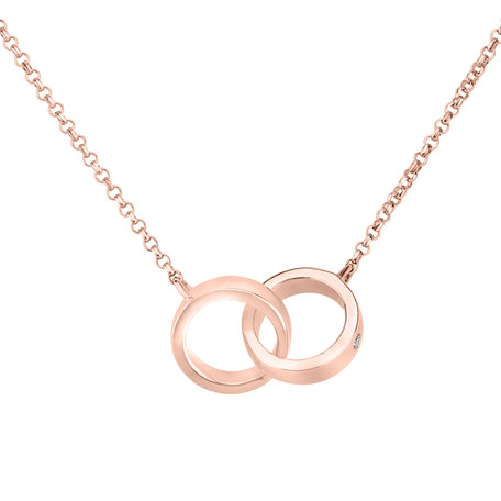 Diamond necklace Eternal Circles