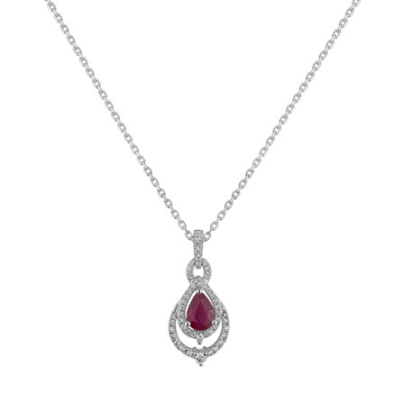 Diamond pendant with Ruby Her Highness