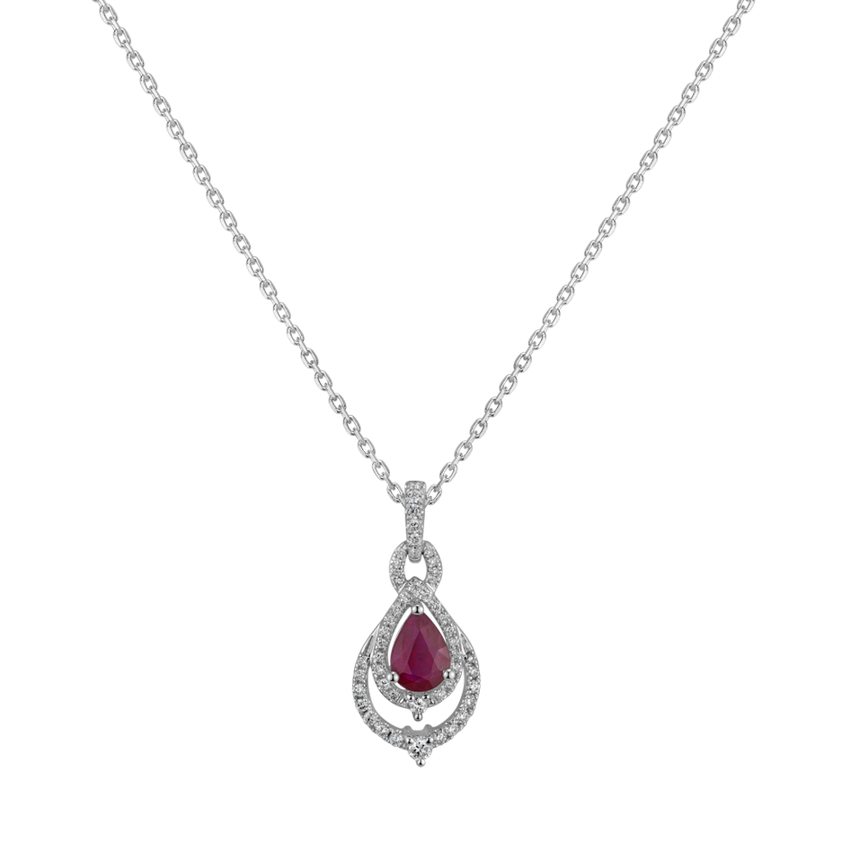 Diamond pendant with Ruby Her Highness