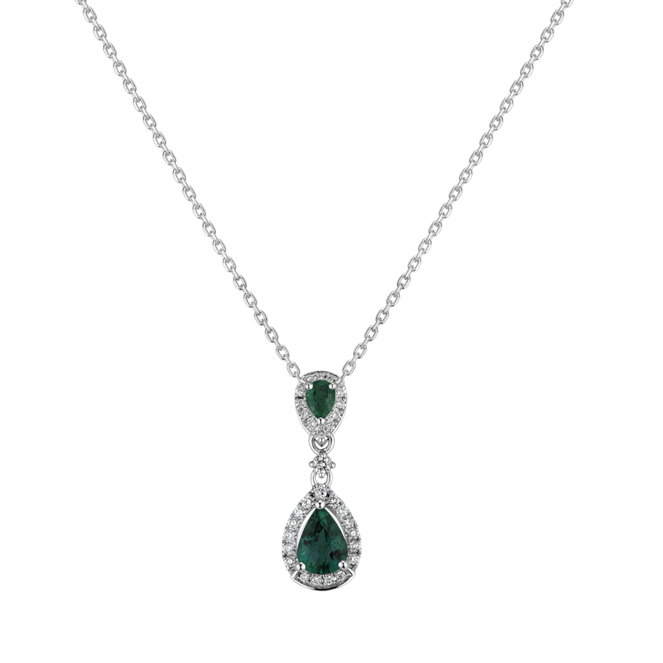 Diamond pendant with Emerald King Legend