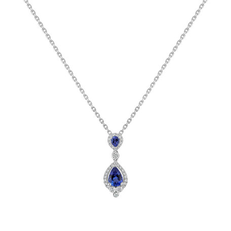 Diamond pendant with Tanzanite Kingdom Call