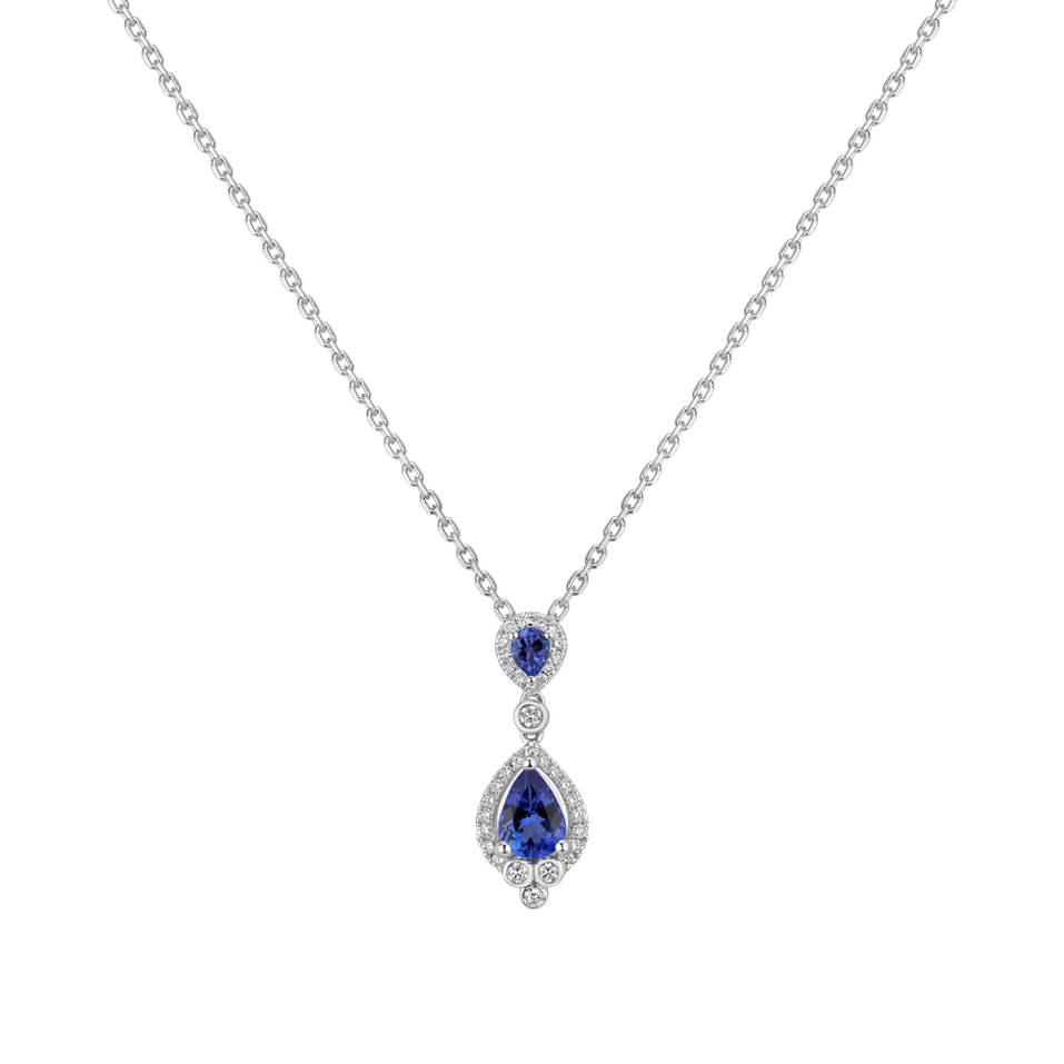 Diamond pendant with Tanzanite Kingdom Call