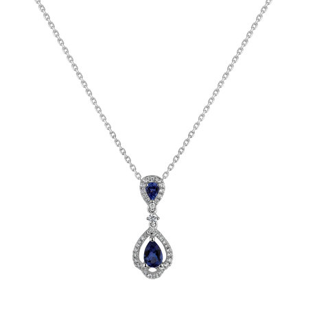 Diamond pendant with Tanzanite Royal Delight