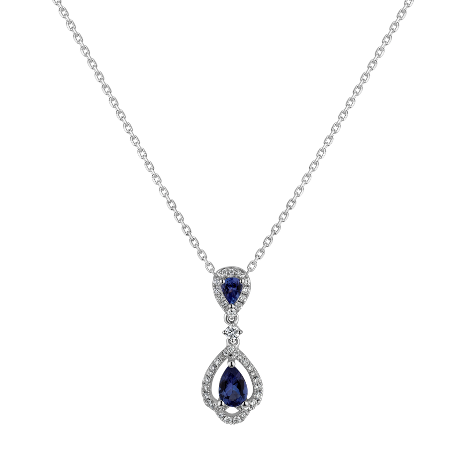 Diamond pendant with Tanzanite Royal Delight